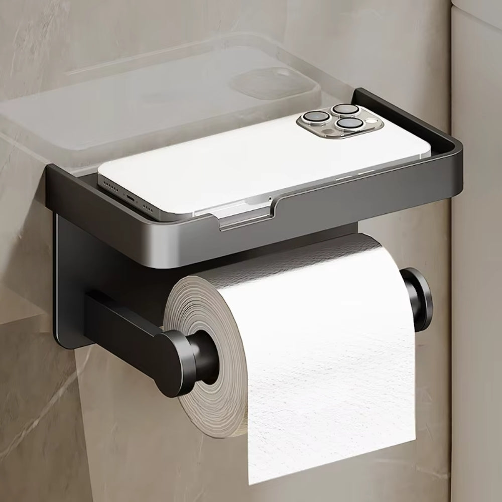 Aluminum Alloy Wall-Mounted Toilet Paper Holder